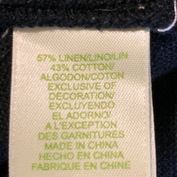 Sigrid Olsen Women's Linen Blend Button Long Sleeve Denim Jacket Size 10 - Picture 9 of 12